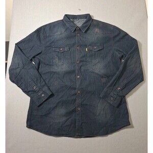 AIOPESON Brand Cotton Denim Shirt Men XXL Quality Cowboy Shirts Long Sleeve